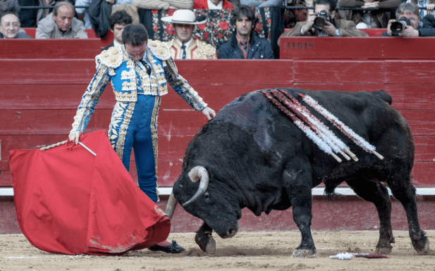 Enrique Ponce en la plaza de toros de Valencia el día que conmemoró su veinticinco aniversario de alternativa. La elegancia del conjunto / Foto: Javier Comos